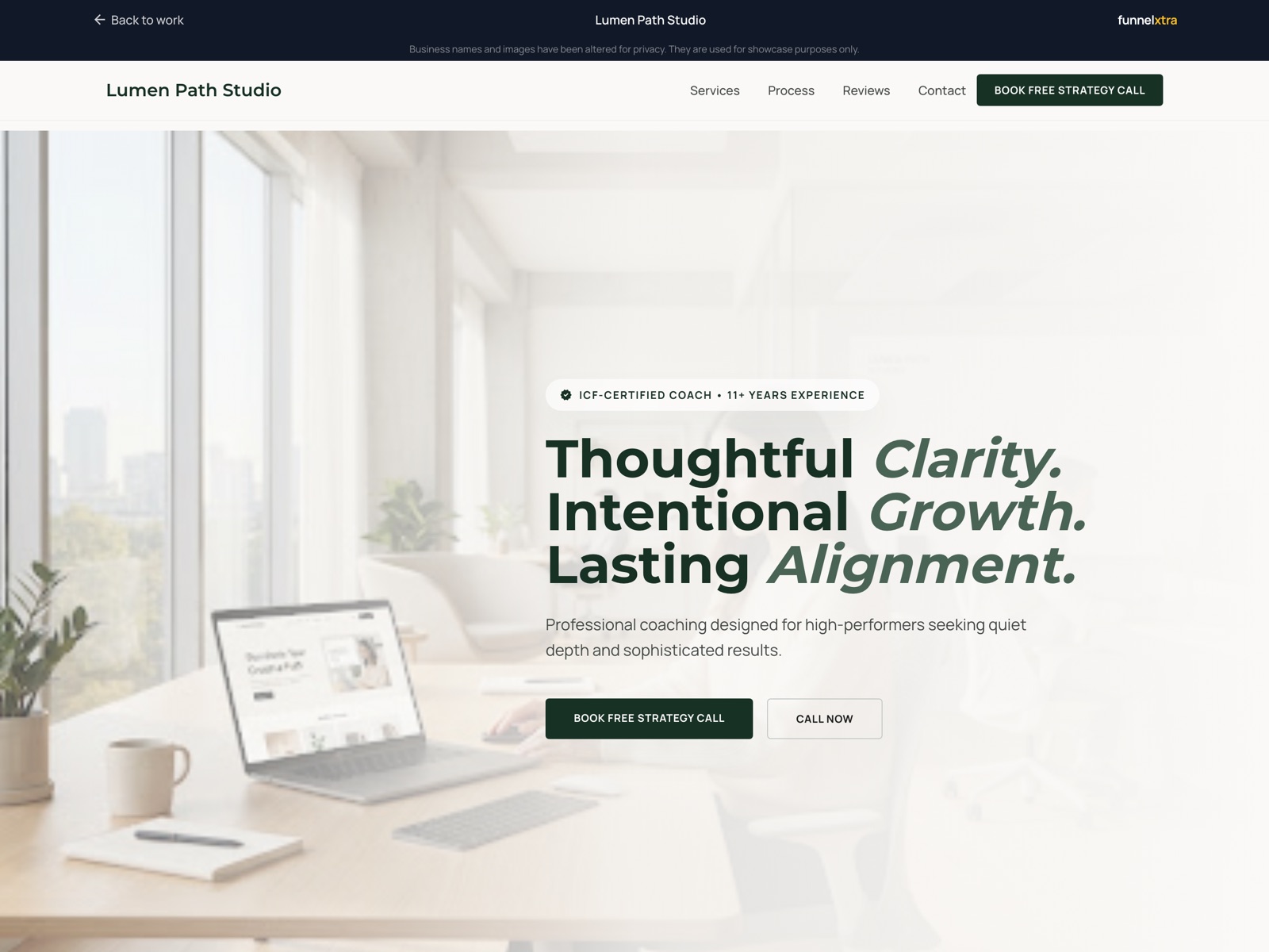 Lumen Path Clarity landing page