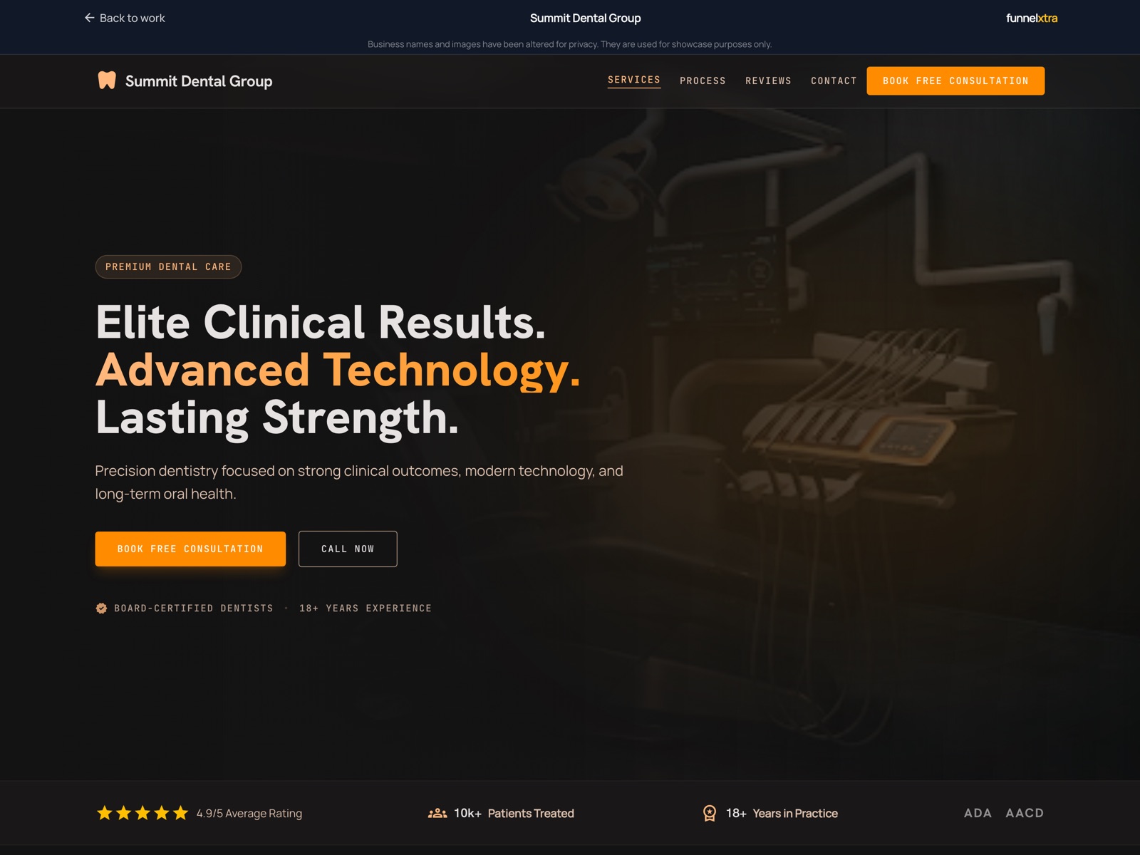 Summit Dental Group landing page